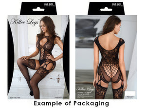 Coveted Heart Two-Piece Fishnet Bodystocking