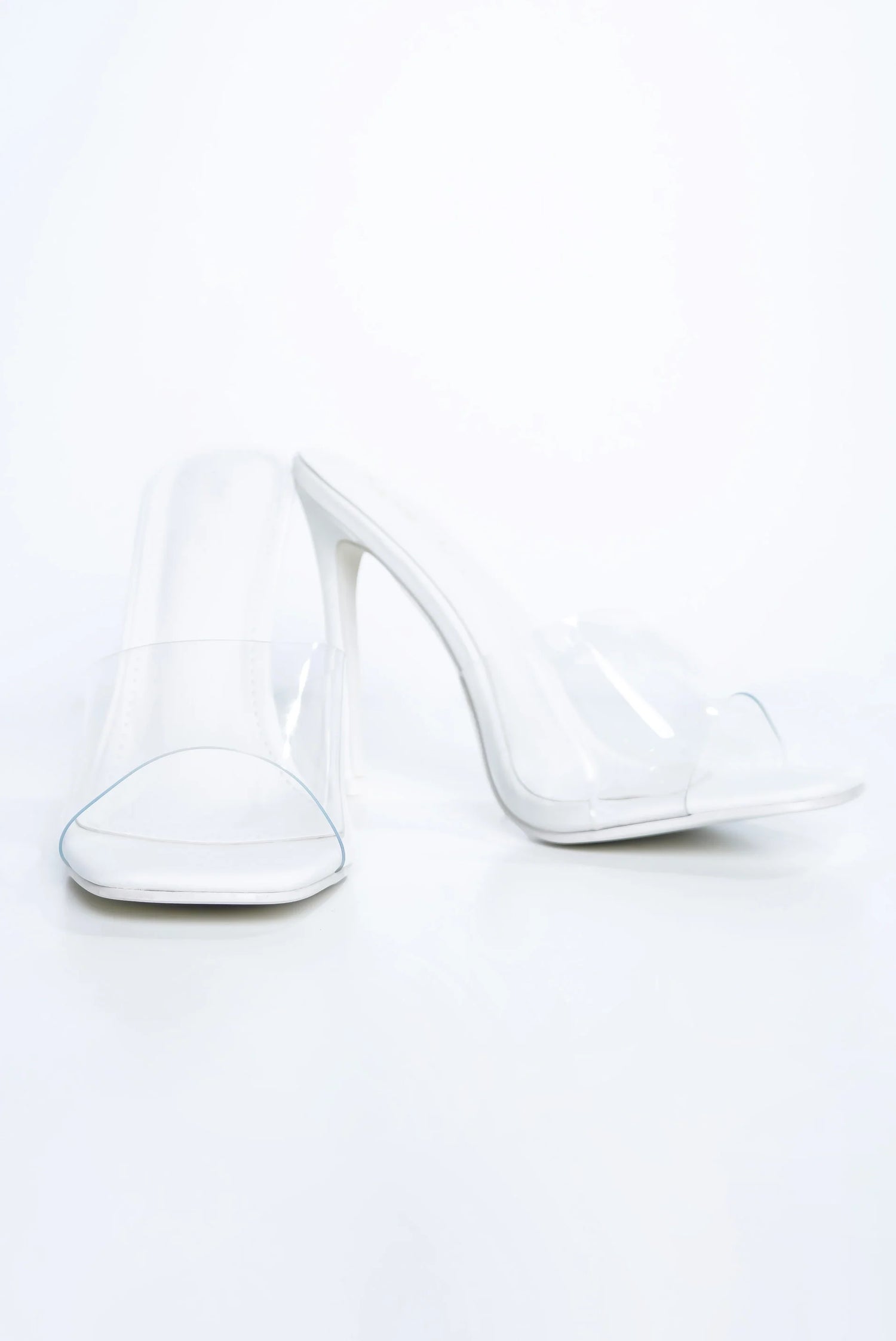 Bold Square Heel - White